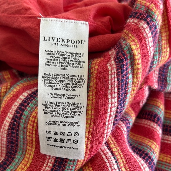 Colorful Liverpool Summer Blouse – XL – New with Tags women top - Picture 11 of 12